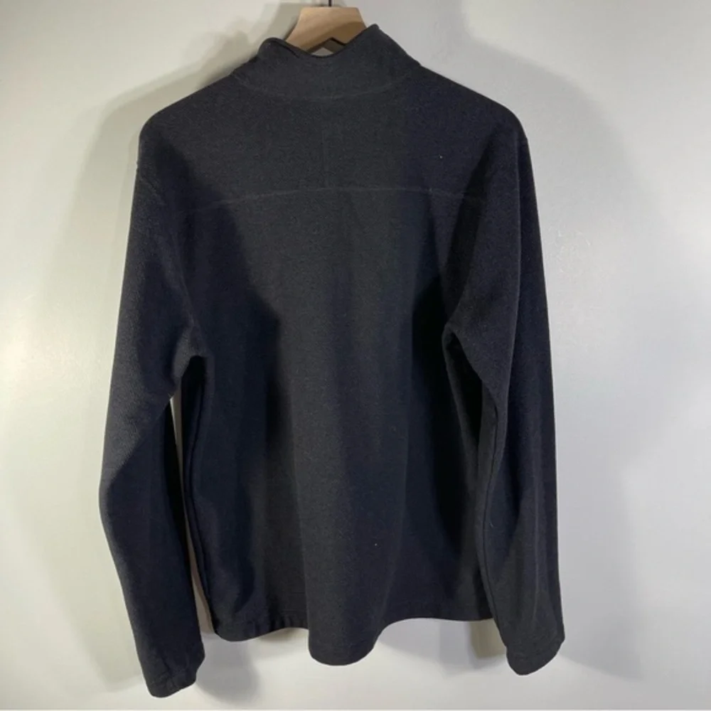 The North Face Textured Cap Rock Quarter-Zip Long-Sleeve Fleece Pullover Sz L